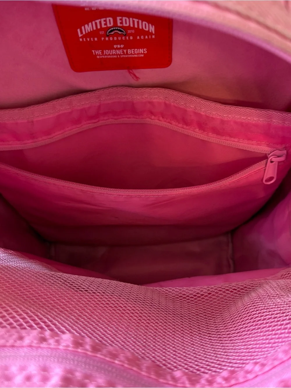 Sprayground 3am Riptide Pink Backpack Used No Sprayground Tag
